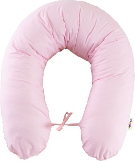 Baby Nellys Baby Nellys Kojící polštář - relaxační poduška 170 cm Teddy - růžový - obrázek 3