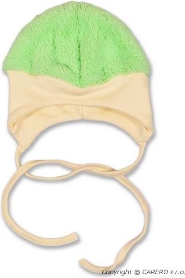 Zimní čepička Luna zelená - 68 (4-6m) - obrázek 1