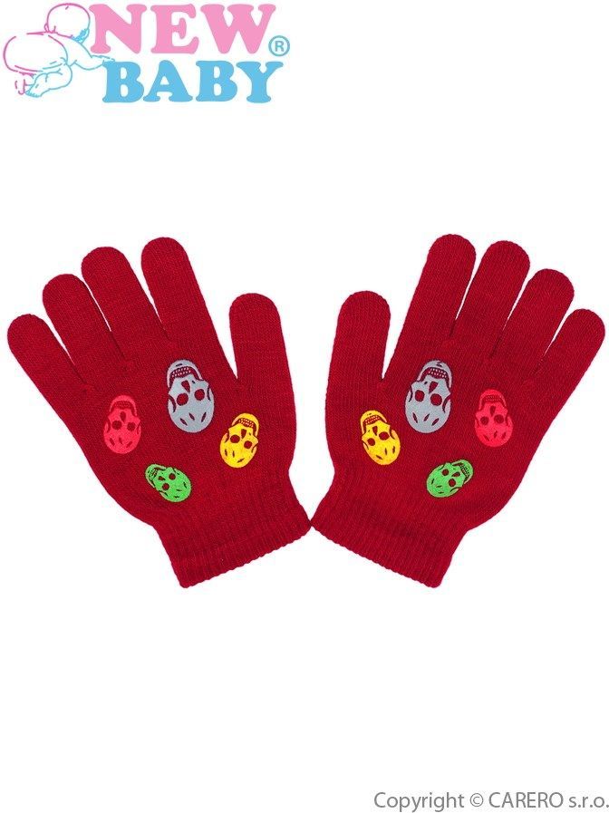 Dětské zimní rukavičky New Baby Girl červené&nbsp;-&nbsp;122 (6-7 let) - obrázek 1