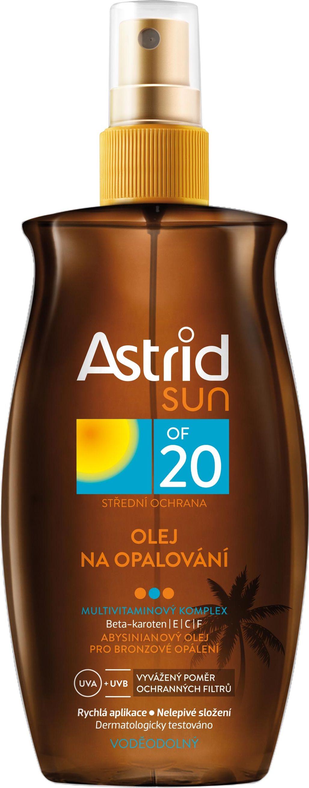 Astrid Sun olej na opalování OF 20 200 ml - obrázek 1