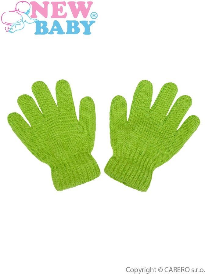 Dětské zimní rukavičky New Baby světle zelené&nbsp;-&nbsp;104 (3-4r) - obrázek 1