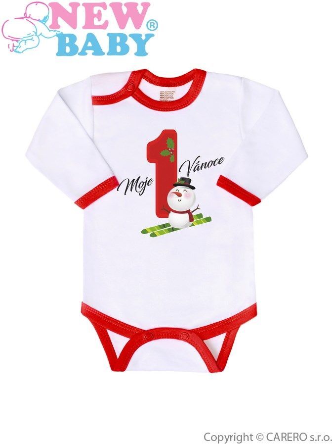 Body s potiskem New Baby Moje první Vánoce - 86 (12-18m) - obrázek 1