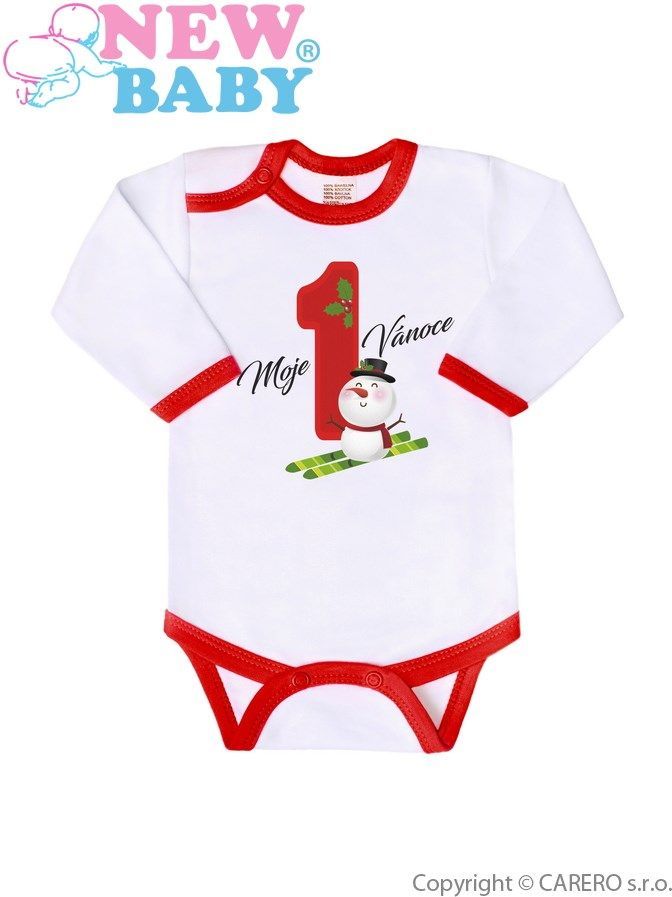 Body s potiskem New Baby Moje první Vánoce&nbsp;-&nbsp;86 (12-18m) - obrázek 1