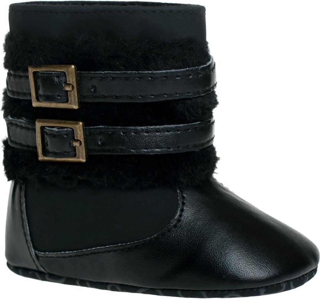 Dětské zimní capáčky Bobo Baby 6-12m černé se sponou - 80 (9-12m) - obrázek 1