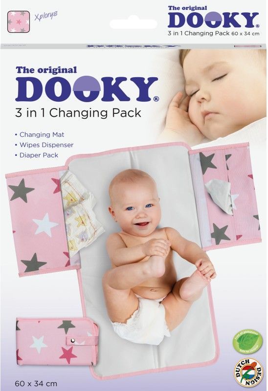 Dooky přebalovací podložka 3v1 Pink Stars - obrázek 4