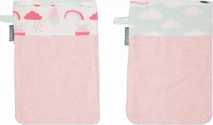 Froté žínky Bébé-Jou Blush Baby 2ks - obrázek 1