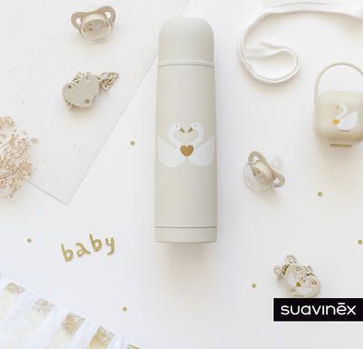 Suavinex TERMOSKA na tekutiny LABUŤ - ZLATÁ LABUŤ - obrázek 2
