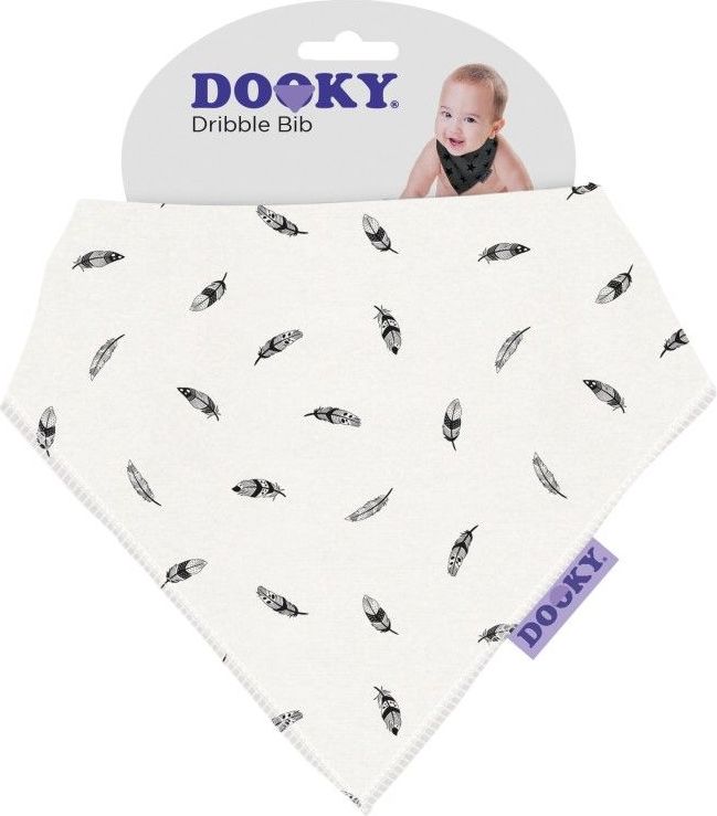 Dooky bryndáček Dribble Bib Black Feather - obrázek 1