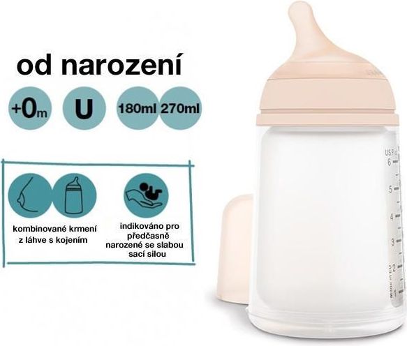 Suavinex ANTIKOLIKOVÁ LÁHVIČKA ZERO ZERO 180 ml A - obrázek 3
