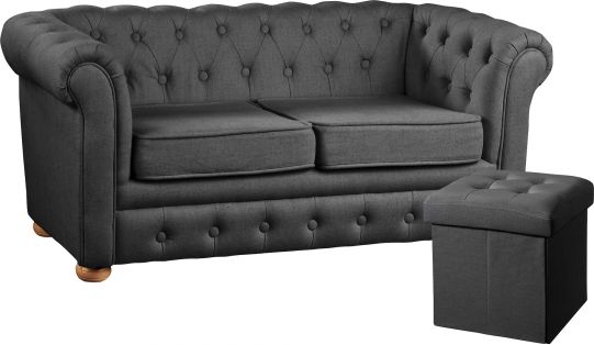 Kids Concept Pohovka Chesterfield Dark Grey - obrázek 4