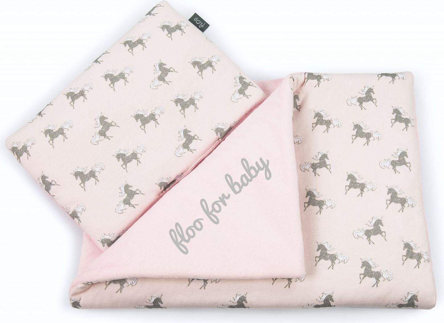 Floo for baby sada do kočárku UNICORN pink - obrázek 1