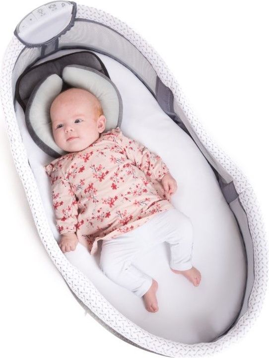 Bo Jungle postýlka s nočním osvětlením B-BabySleeper Grey - obrázek 6