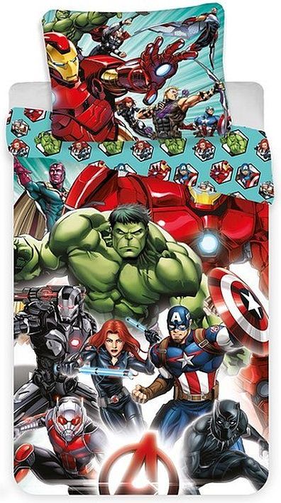 HALANTEX Povlečení Avengers comics 140/200, 70/90 - obrázek 1