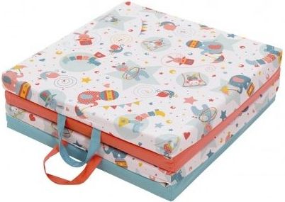 Tineo  Cestovní matrace a podložka 3v1 modro červená - obrázek 1