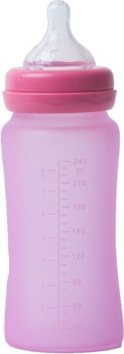 Bo Jungle skleněná láhev s úchyty B-Thermo 240ml Pink - obrázek 1