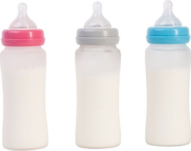 Bo Jungle skleněná láhev s úchyty B-Thermo 240ml Pink - obrázek 3