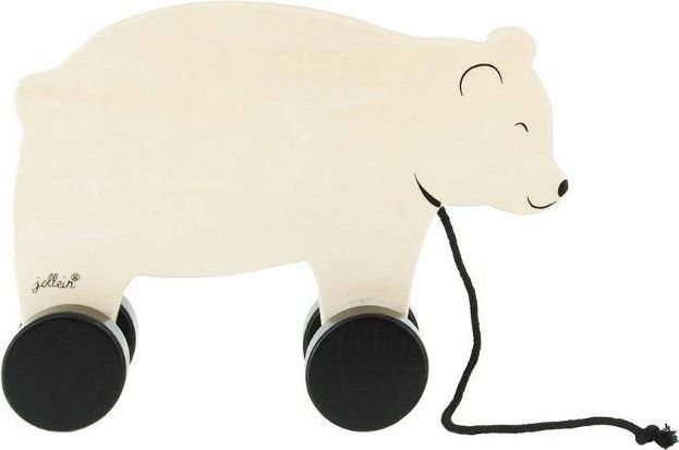 Jollein Dřevěný tahací medvěd -BEAR - obrázek 1