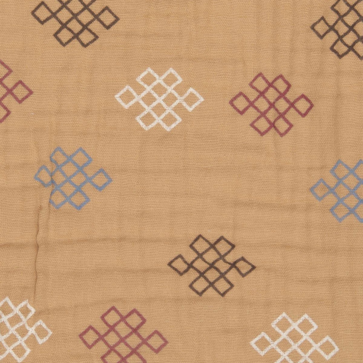 Osuška LODGER Swaddler Muslin Knot Xandu 120 x 120 cm Honey - obrázek 3