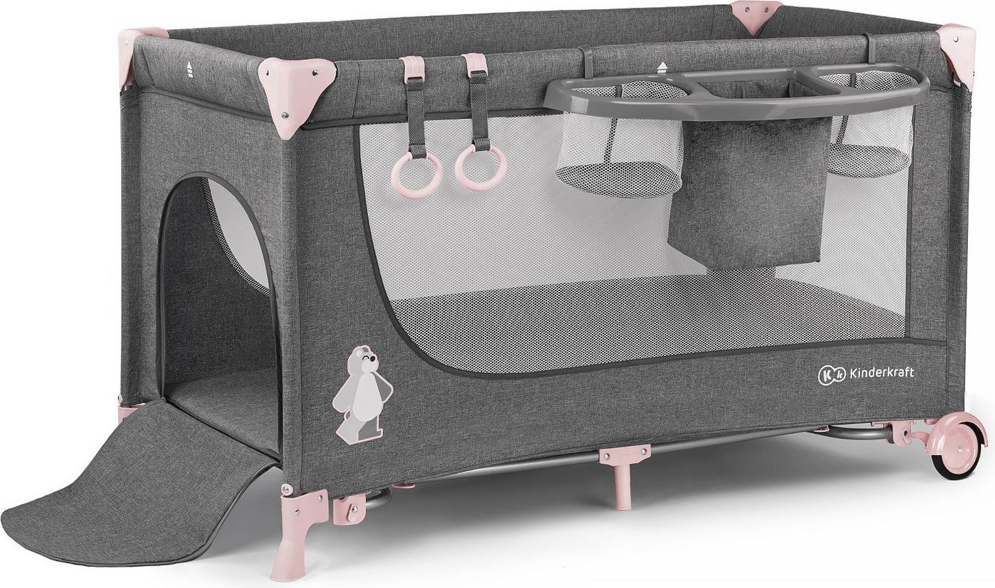 Postýlka cestovní Joy s doplňky Pink Kinderkraft 2019 - obrázek 5