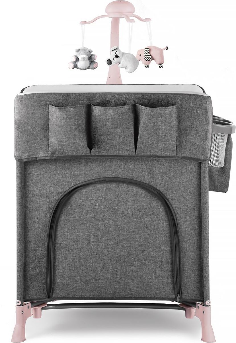 Postýlka cestovní Joy s doplňky Pink Kinderkraft 2019 - obrázek 13