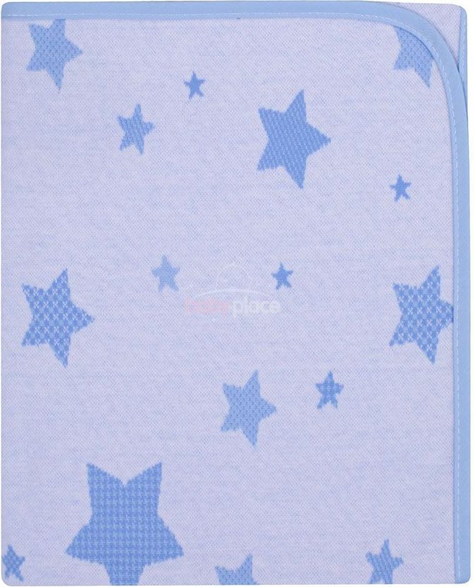 LittleUP Dětská deka 80x90 cm LittleUp Stars modrá - obrázek 1