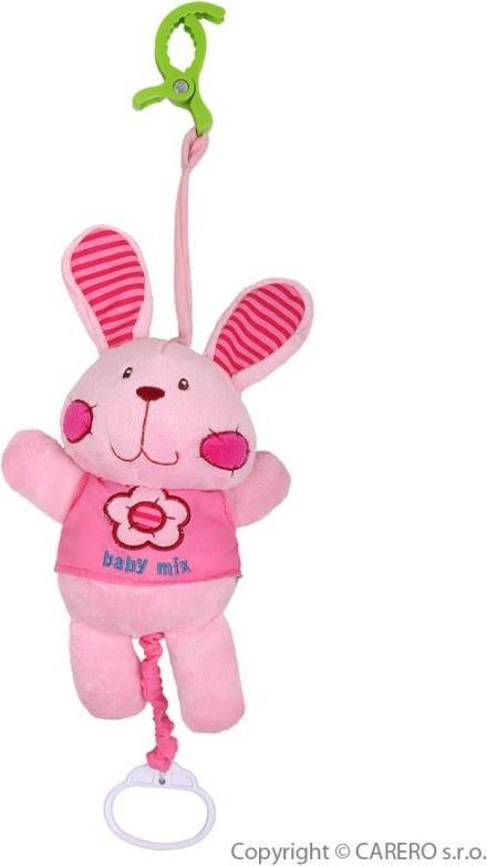 Plyšová hračka s hracím strojkem Baby Mix králiček - obrázek 1