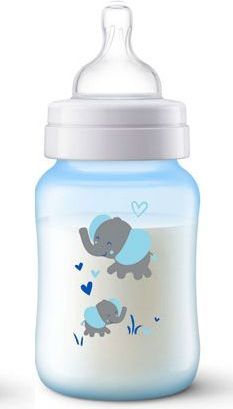 Avent AVENT Lahev Anti-colic 260 ml, 1 ks modrá slon - obrázek 1