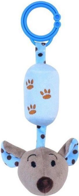 Dětská plyšová hračka s rolničkou Baby Mix myška modrá - obrázek 1
