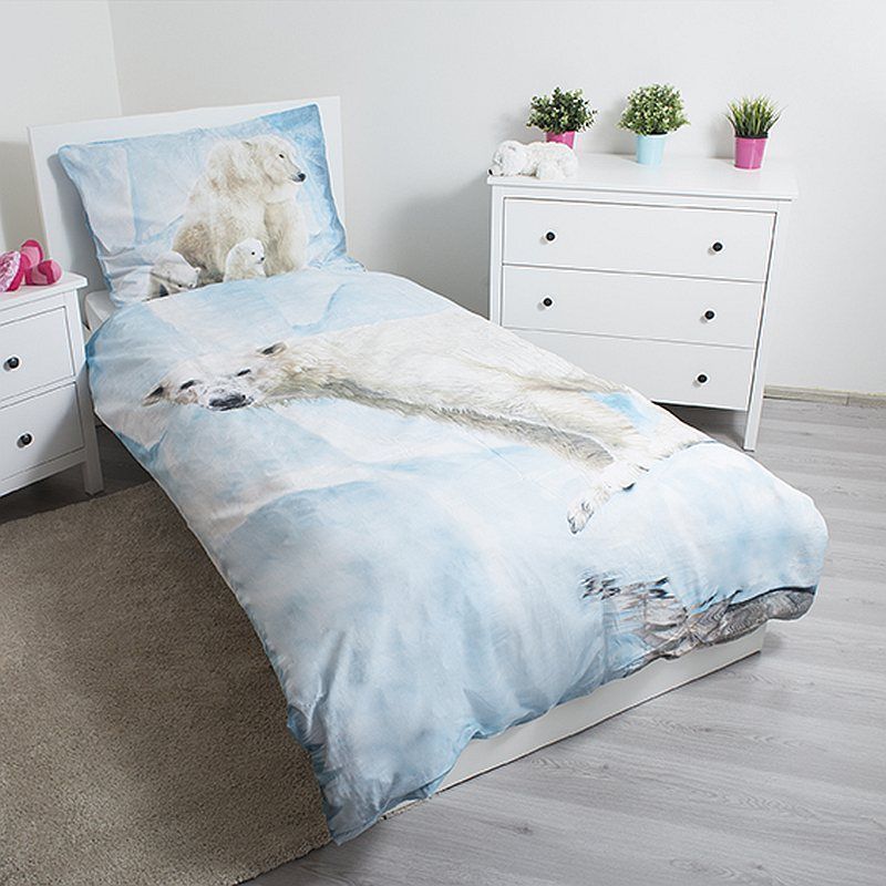 JERRY FABRICS Povlečení Lední medvěd 140/200, 70/90 - obrázek 2
