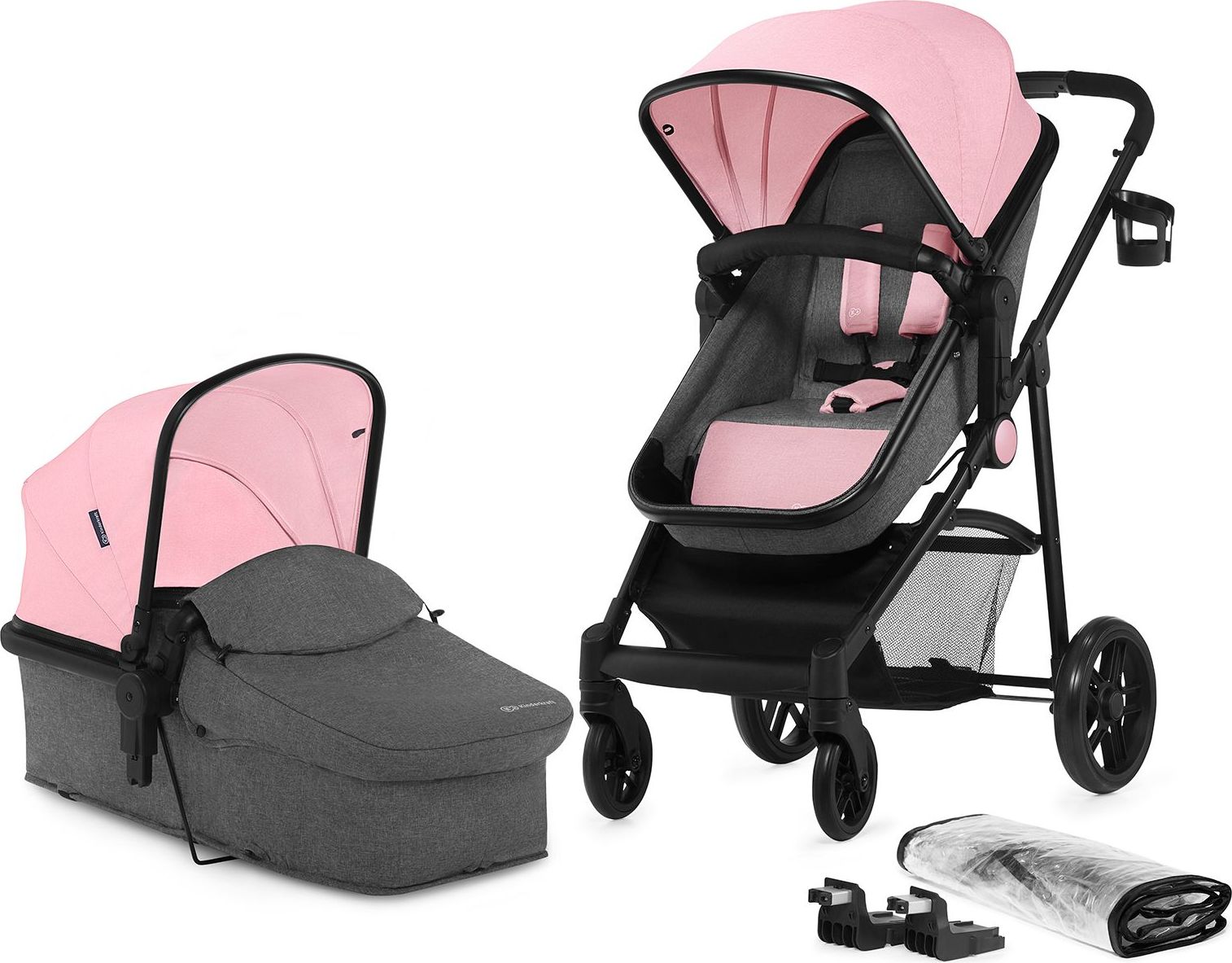 Kočárek kombinovaný Juli 2v1 Pink Kinderkraft 2019 - obrázek 1