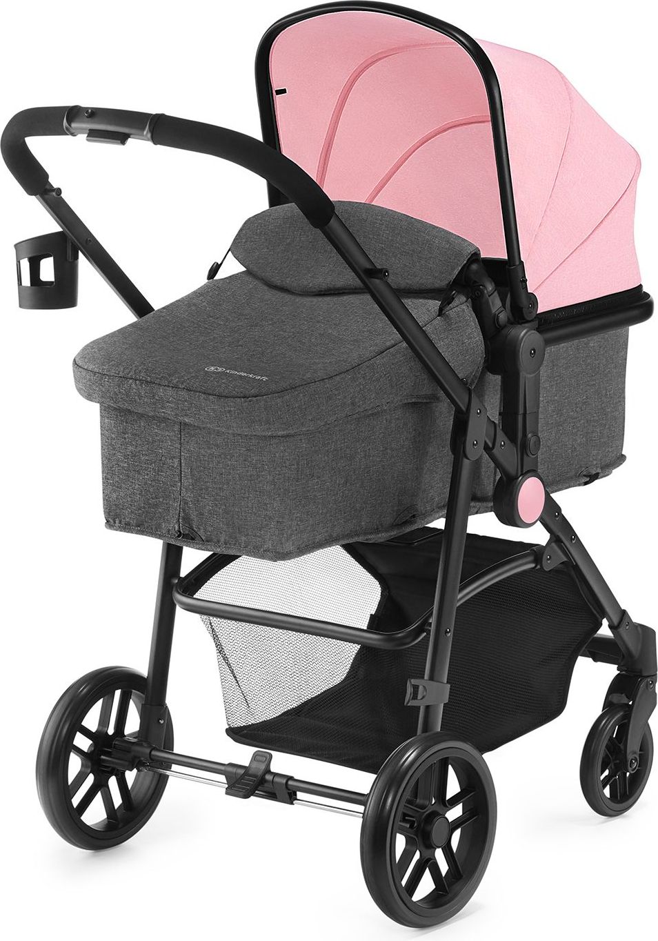 Kočárek kombinovaný Juli 2v1 Pink Kinderkraft 2019 - obrázek 2