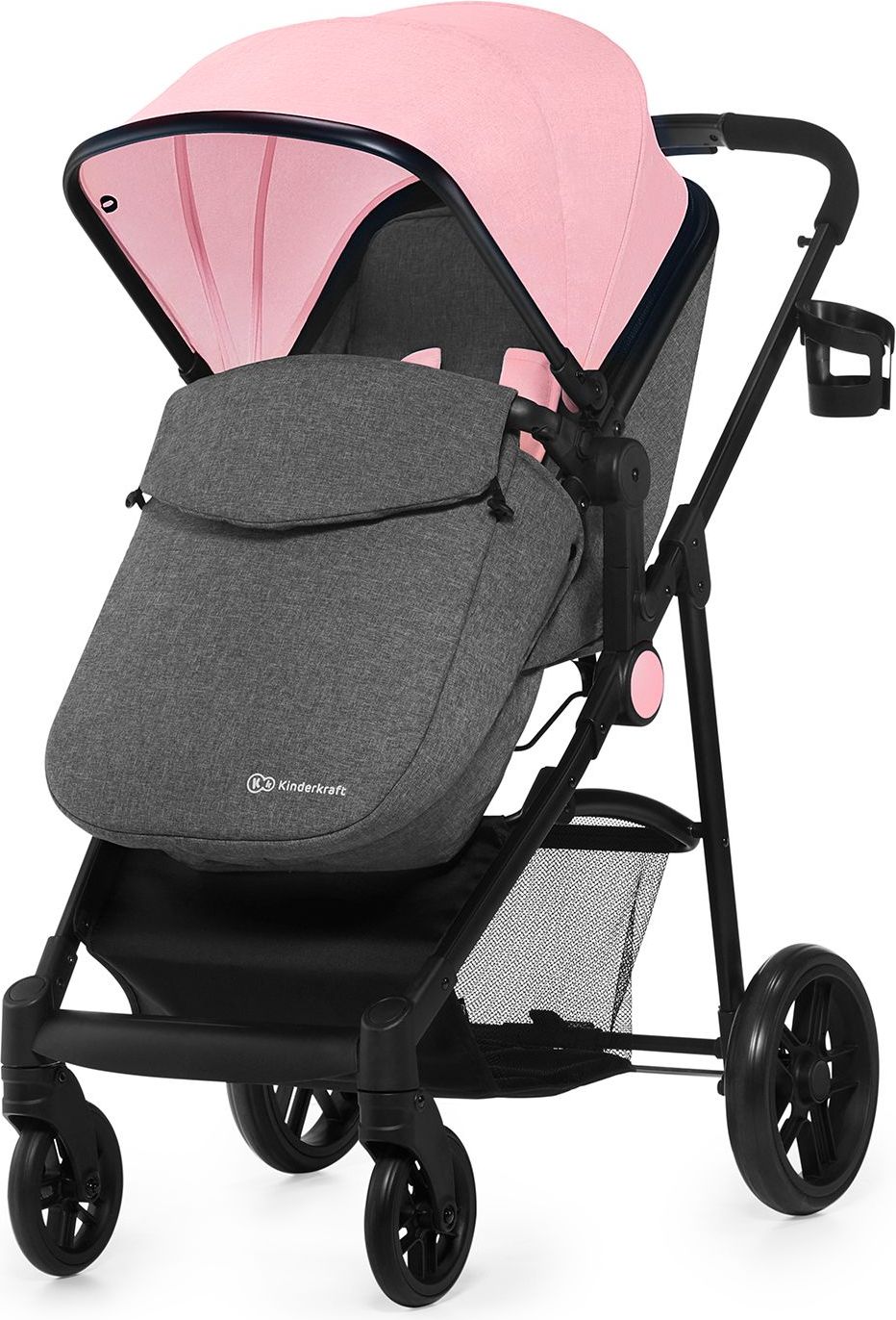 Kočárek kombinovaný Juli 2v1 Pink Kinderkraft 2019 - obrázek 5