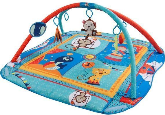 Sunbaby Hrací deka a ohrádka - modrá se zvířátky - obrázek 2