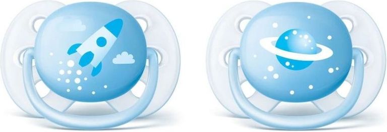 Philips AVENT Šidítko Ultrasoft Obrázek 0-6 m. chlapec, 2 ks - obrázek 1