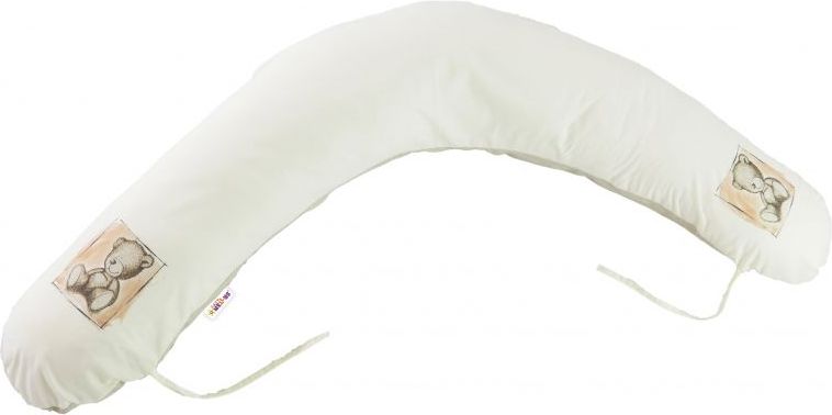 Baby Nellys Baby Nellys Kojící polštář - relaxační poduška 170 cm Teddy - pískový - obrázek 2