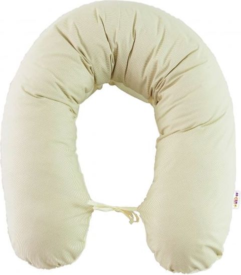 Baby Nellys Baby Nellys Kojící polštář - relaxační poduška 170 cm Teddy - pískový - obrázek 3