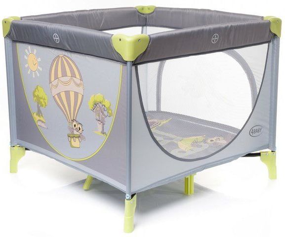 4Baby Skládací ohrádka COLORADO barva GREY - obrázek 1