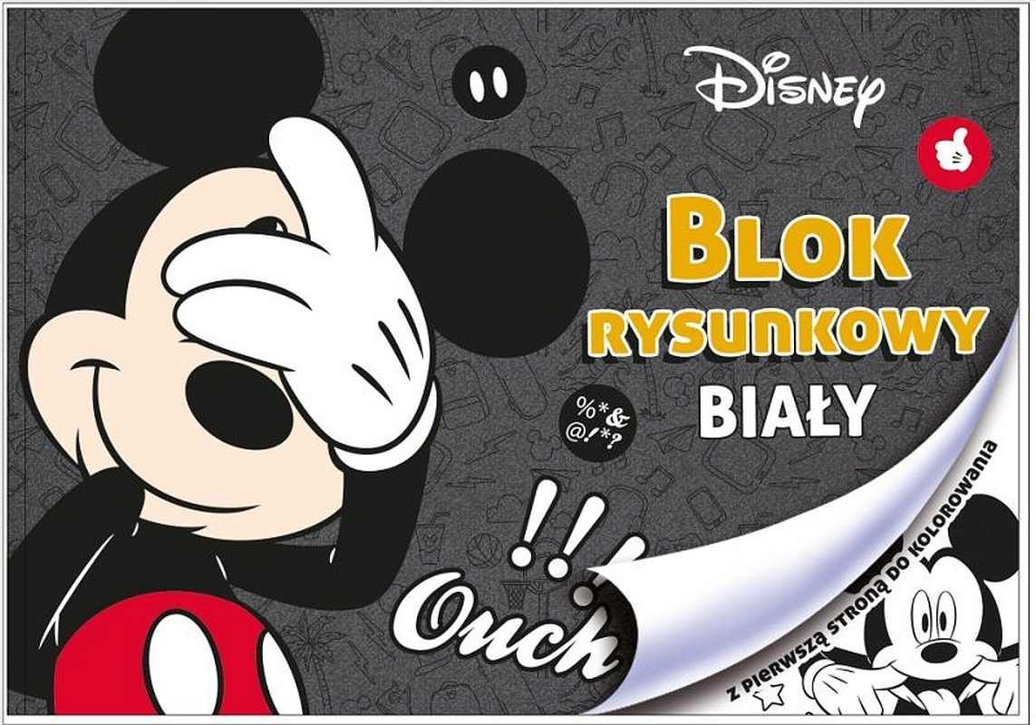 BENIAMIN  Blok na kreslení s omalovánkami Mickey - obrázek 1