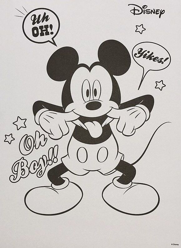 BENIAMIN  Blok na kreslení s omalovánkami Mickey - obrázek 2