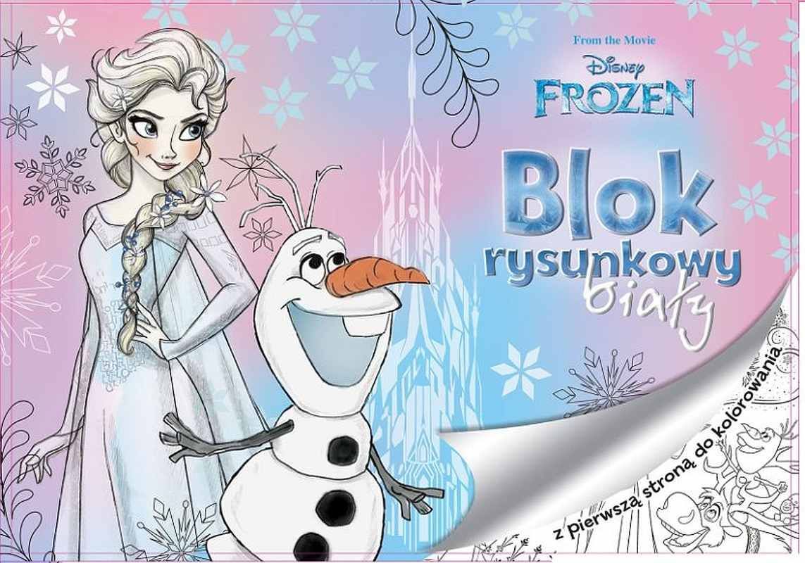 BENIAMIN  Blok na kreslení s omalovánkami Ledové Království Elsa - obrázek 1