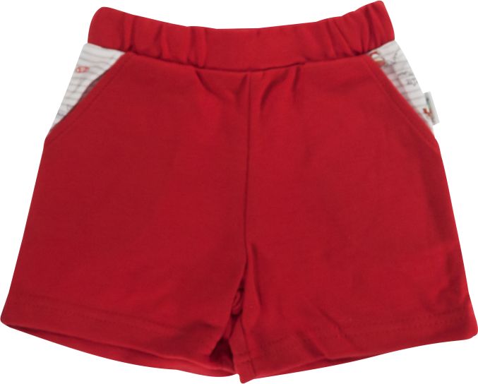 Mamatti Kojenecké bavlněné kalhotky, kraťásky Mamatti Pirát - červené, vel. 80 - obrázek 1