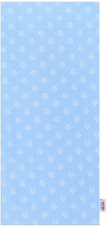 NEW BABY Flanelová plena s potiskem modrá hvězdičky bílé - obrázek 1
