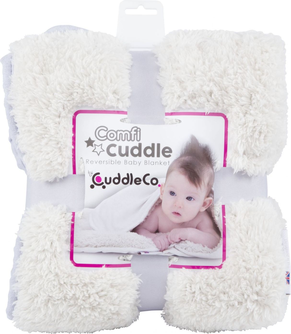 CUDDLECo Super měkká oboustranná dětská deka 110x75 cm, Lila - obrázek 1