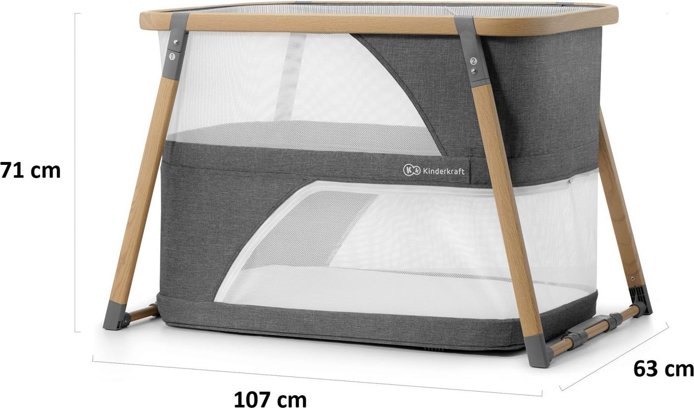 Postýlka multifunkční 4v1 Sofi Gray Kinderkraft 2019 - obrázek 13