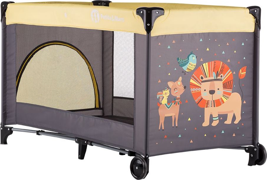 Postýlka cestovní Koot Lion Yellow Petite&Mars - obrázek 1