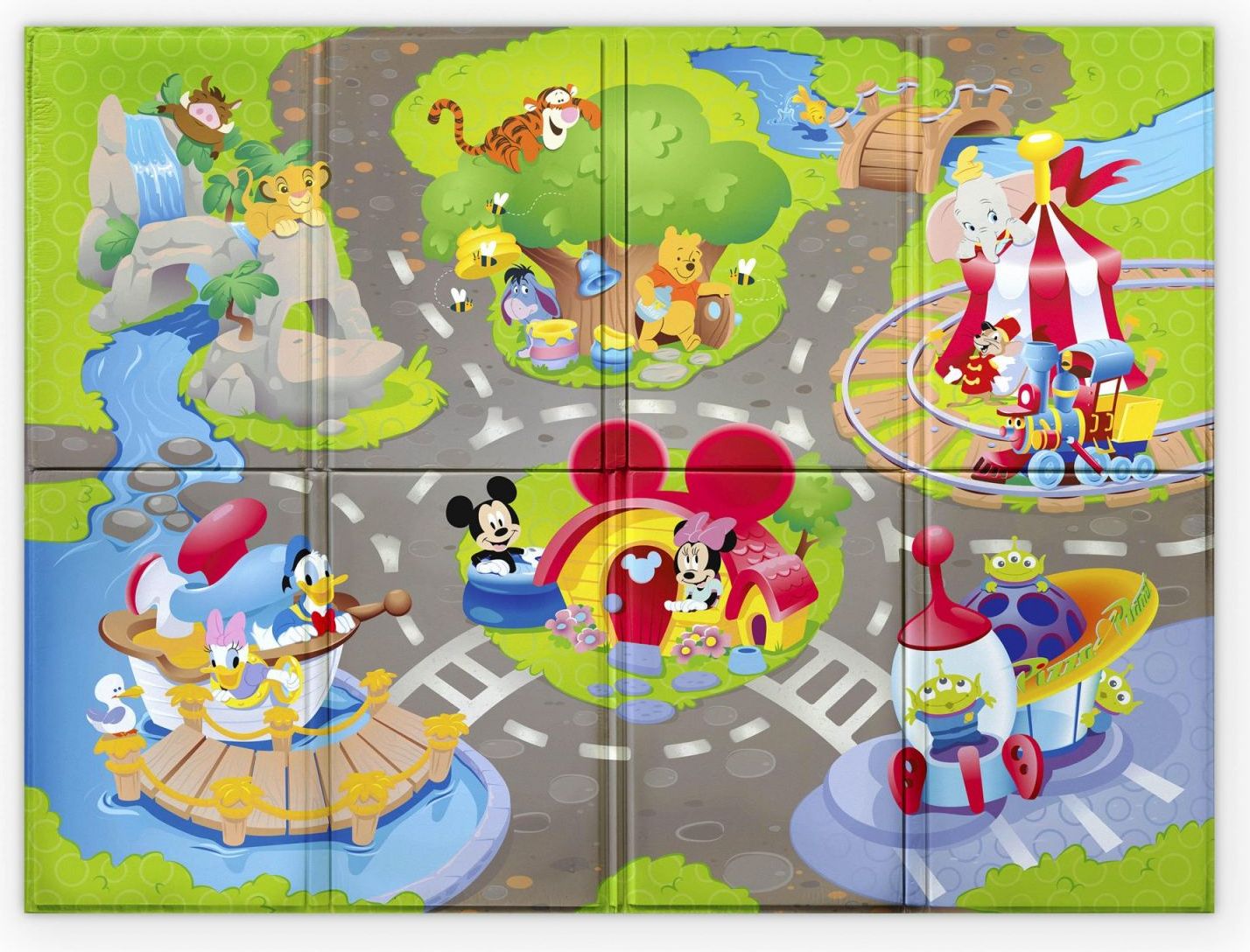 DisneyBaby Podložka pěnová skládací Disney Pals 120 x 89cm 6m+ - obrázek 2