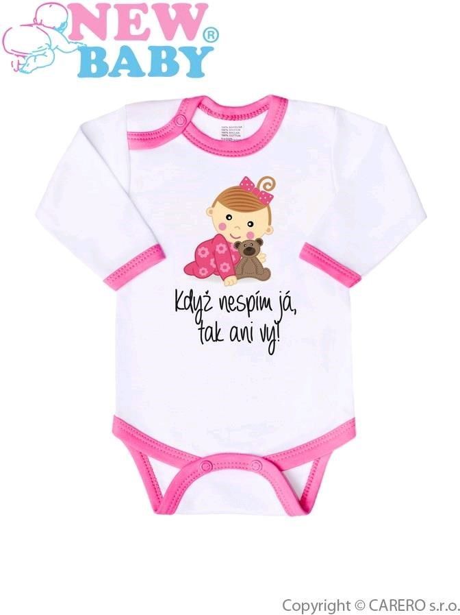 Body s potiskem New Baby Když nespím já, tak ani vy&nbsp;-&nbsp;86 (12-18m) - obrázek 3