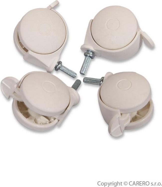 Kolečka k postýlce NEW BABY bílá