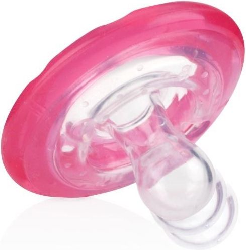 Nuby Šidítko silikonové Natural Flex 0-6m růžová - obrázek 2