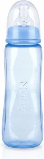 Nuby Láhev kojenecká antikoliková střední průtok 240ml, 3m+ modrá - obrázek 1